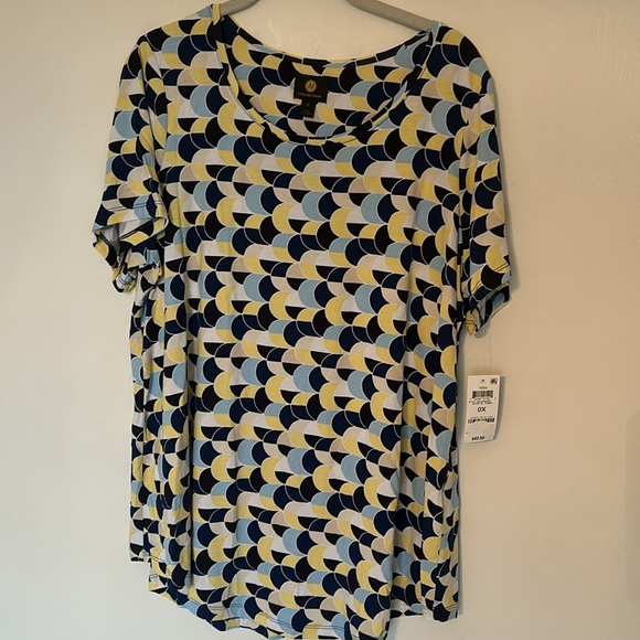 NWT (2) JM Collection 0X Short Sleeve Tops - Picture 4 of 7